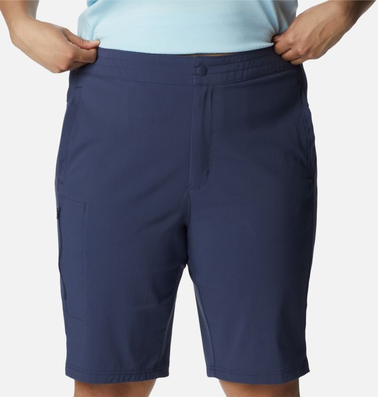 Women's Columbia On The Go Long Shorts Navy | Plus Size CA-O8C5L